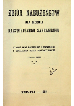 Zbiór nabożeństw dla czcicieli