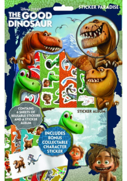 Zestaw naklejki z albumem. Good Dinosaur