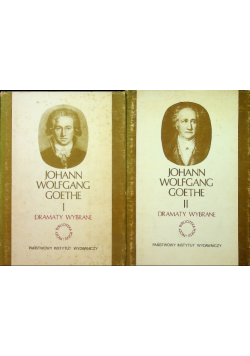 Goethe Dramaty wybrane Tom 1 i 2