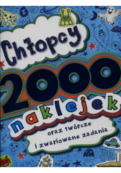 Chłopcy 2000 naklejek oraz twórcze i zwariowane zadania