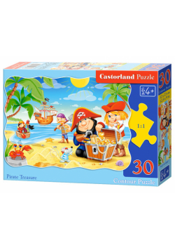 Puzzle konturowe Pirate Treasure 30