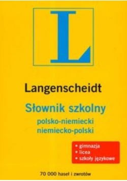Słownik szkolny polsko-niemiecki niemiecko-polski