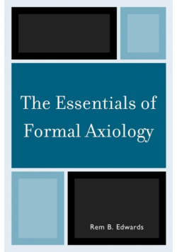 The Essentials of Formal Axiology