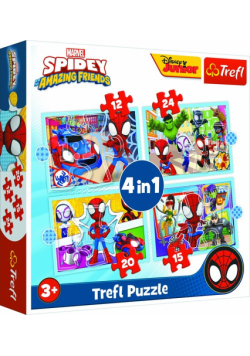 Puzzle 4w1 Ekipa Spidey"a