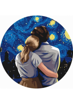 Malowanie po numerach okrągłe - Wieczór pod... 40