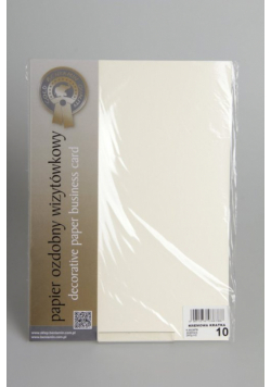 Papier wizytówkowy A4 20 arkuszy 240g/m2 - Kremowa kratka