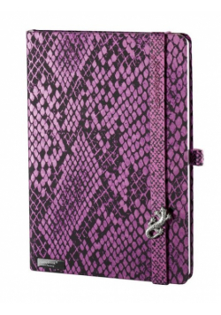 Notes A6 Snake Sharmer fuksja linia