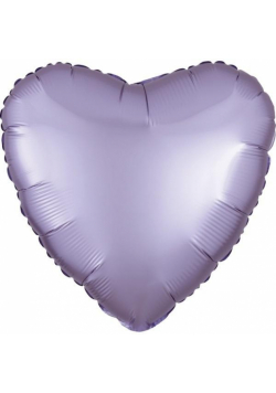 Balon foliowy Lustre Pastel lila serce luzem 43cm