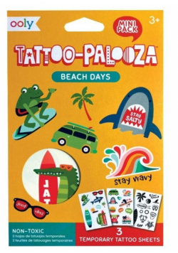 Tatuaże zmywalne mini Tattoo Palooza - Plaża