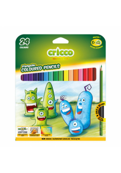 Kredki Cricco trójkątne 24 kolory