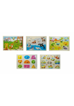 Puzzle drewniane MIX
