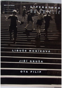 Literatura na świecie, nr11-12. Libuse Monikova