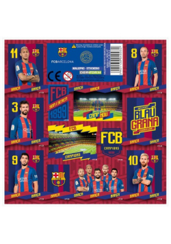 Nalepki FC Barcelona 12 sztuk