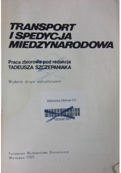 Transport i spedycja międzynarodowa