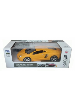 Auto na radio 32 cm z ładowarką żółte