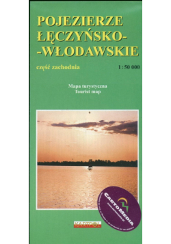 Pojezierze Łęczyńsko-Włodawskie część zachodnia Mapa turystyczna 1:50 000