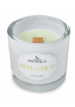 Świeczka sojowa Bergamot biała 170g