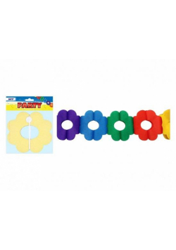 Girlanda papierowa kwiaty 4m