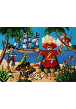 Puzzle w pudełku Pirat
