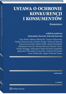 Ustawa o ochronie konkurencji i konsumentów Komentarz
