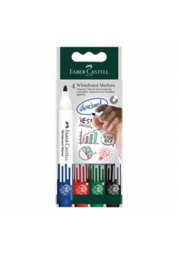 Marker do tablic suchościeralnych Faber-Castell 4 kolory
