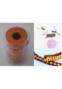 Wstążki filcowe 0,5cm. x 6m kolor cielisty  13 sztuk