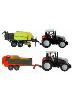Ogromny traktor z maszyną 3modele ruchome elementy