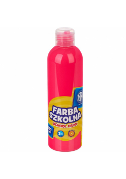 Farba szkolna naturalna tempera Astra 250 ml fluorescencyjna różowa