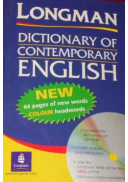Dictionary of contemporary English