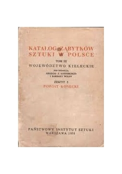Katalog zabytków sztuki w Polsce, tom III zeszyt 5