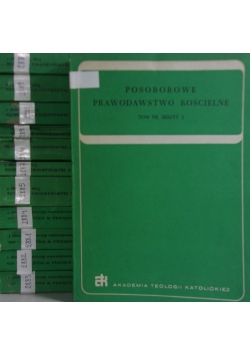 Posoborowe prawodawstwo kościelne/ Prawodawstwo Kościoła w Polsce, 12 tomów
