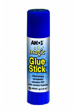 Klej w sztyfcie AMOS Magic 8g Display 30 sztuk