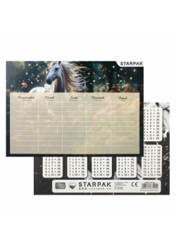 Plan lekcji z tabliczką mnożenia Horse (25szt)