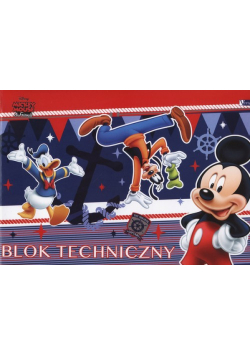 Blok techniczny A4 Myszka Miki 10 kartek 10 sztuk mix