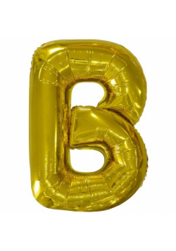 Balon foliowy litera B złota 59x86cm