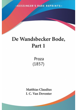De Wandsbecker Bode, Part 1