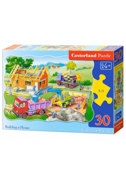 Puzzle konturowe Building a House 30