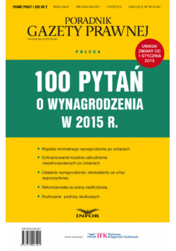 100 pytań o wynagrodzenia w 2015 r.