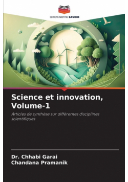 Science et innovation, Volume-1