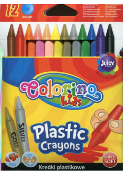 Kredki świecowe okrągłe plastikowe Colorino kids 12 kolorów