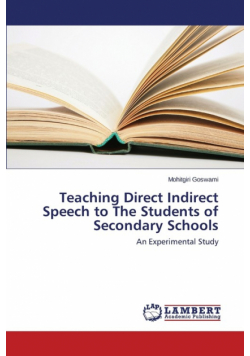 Teaching Direct Indirect Speech to The Students of Secondary Schools