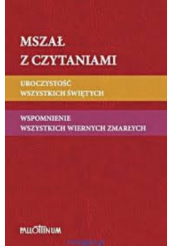 Mszał Z Czytaniami