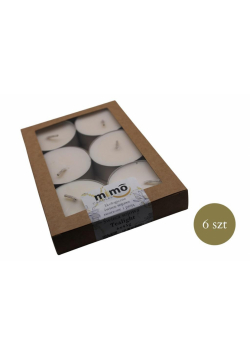 Tealight z wosku sojowego bezzapachowe 45g 6szt