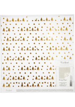 Papier ozdobny Deer and dots 30,5x30,5cm 180g 3 arkusze edycja limitowana