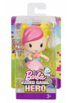 Barbie Video Game Hero minifigurka żółto-różowa