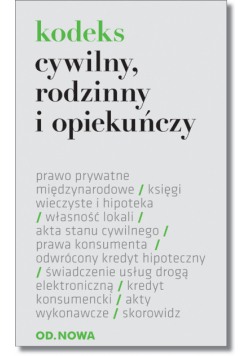Kodeks cywilny, rodzinny i opiekuńczy