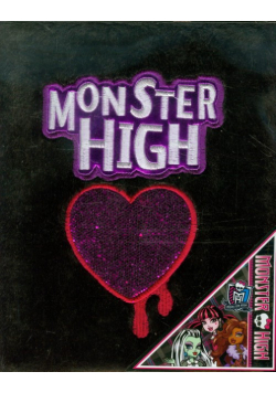 Brulion A5 Monster High w kratkę 96 kartek czarny włochacz