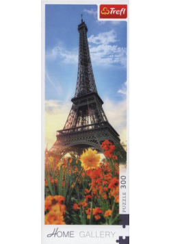 Puzzle Wieża Eiffla pośród kwiatów 300