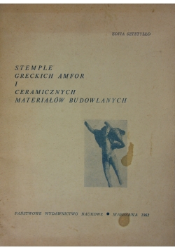 Stemple Greckich Amfor I Ceramicznych Materiałów Budowlanych