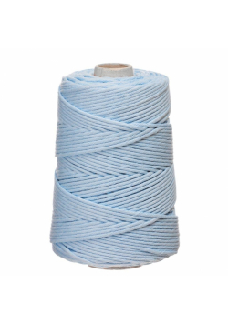 Sznurek bawełniany 3mm 100m pastelowy błękit